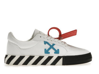 OFF-WHITE Vulcanized Low White Teal Canvas