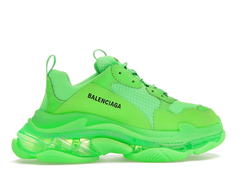 Balenciaga Triple S Neon Green Clear Sole