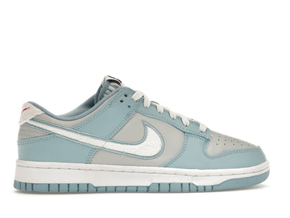 Nike Dunk Low Retro Fleece Swoosh Worn Blue