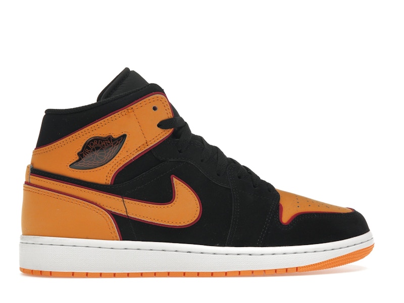 Jordan 1 Mid Fat Tongue Black Orange