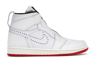 Jordan 1 Retro High Zip White University Red