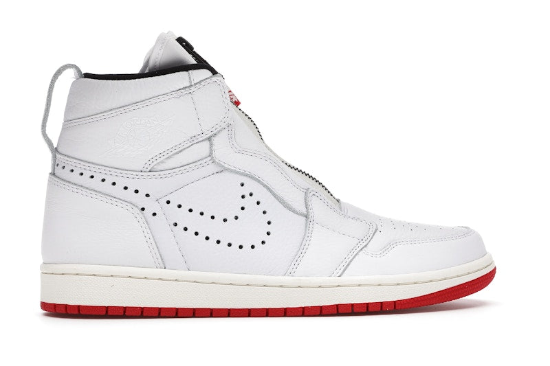 Jordan 1 Retro High Zip White University Red