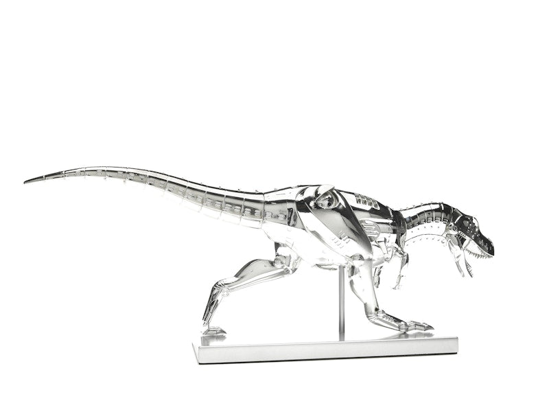 Hajime Sorayama T-Rex Cyborg Dinosaur Figure Silver