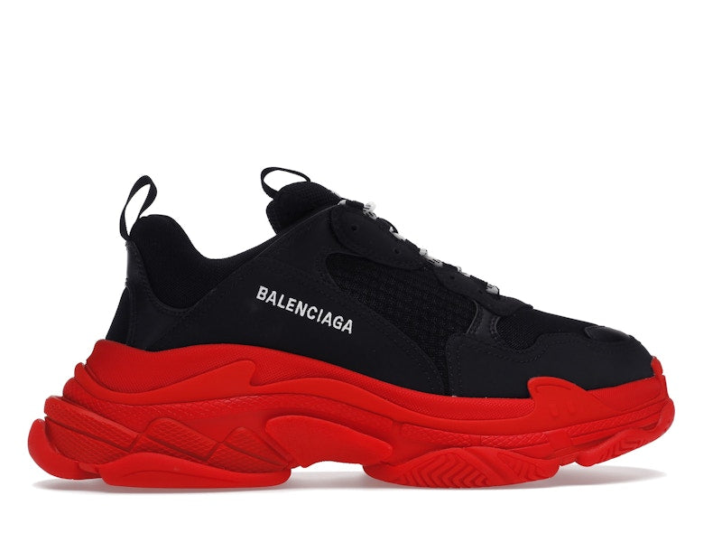 Balenciaga Triple S Black Red Sole