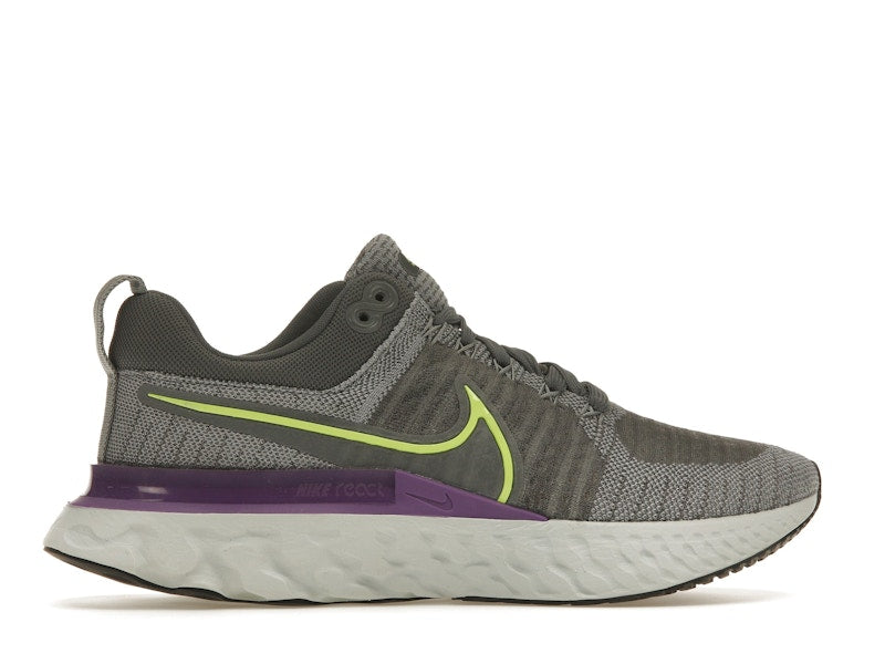 Nike React Infinity Run Flyknit 2 Grey Volt Wild Berry