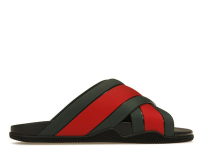 Gucci Web Slide Black Rubber (Women's)