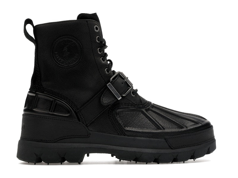 Polo Ralph Lauren Oslo High Oiled Leather Boot Black