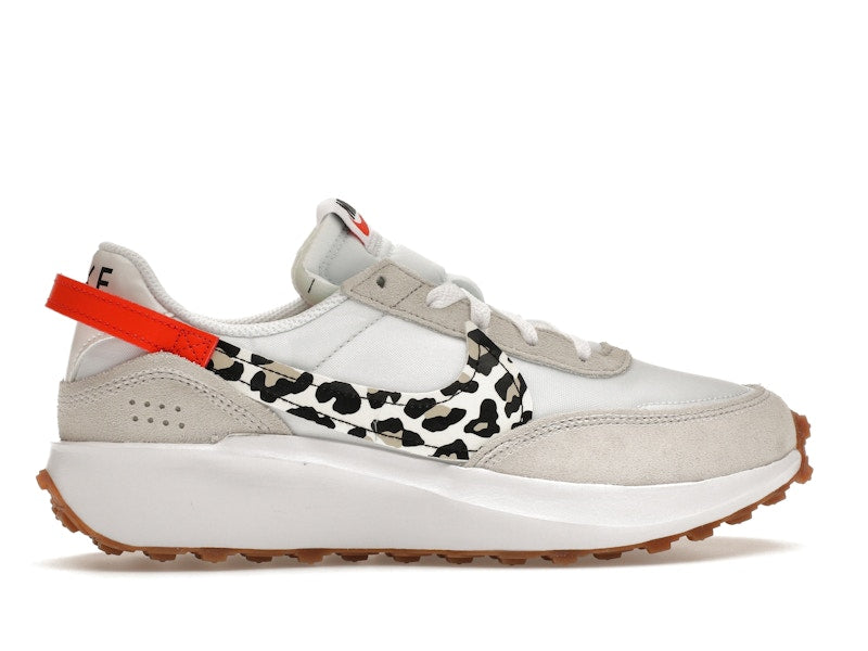 Nike Waffle Debut White Team Orange Leopard (Women's)