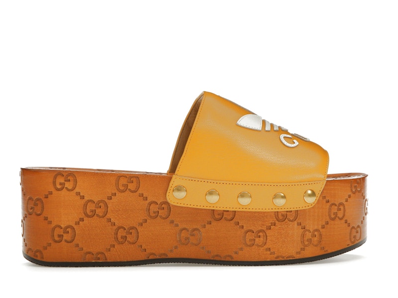 Gucci x Adidas GG Clog Yellow (Women's)