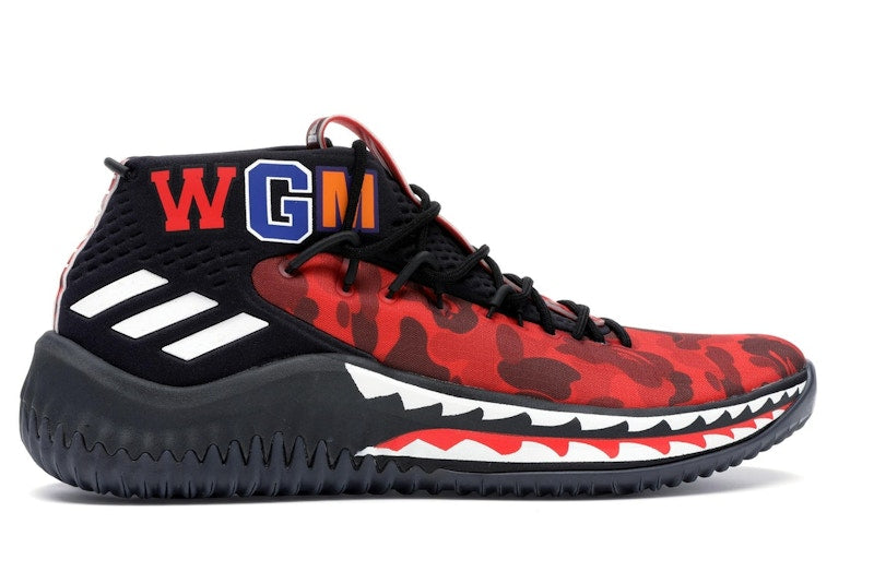 adidas Dame 4 A Bathing Ape Red