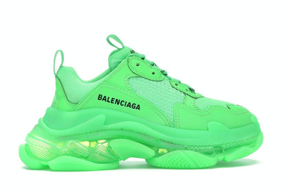 Balenciaga Triple S Neon Green Clear Sole (Women's)