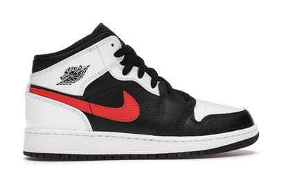Jordan 1 Mid White Black Chile Red (GS)