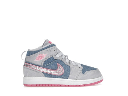 Jordan 1 Mid SE Denim Sequin (PS)