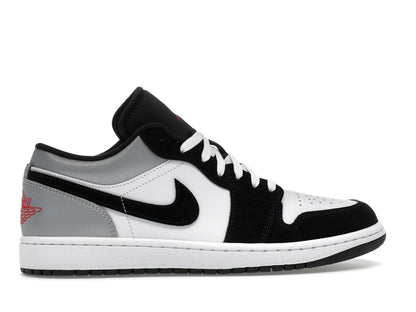 Jordan 1 Low SE White Fire Red Black Matte Silver
