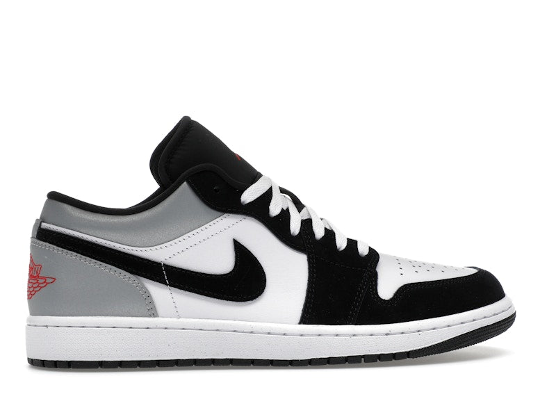 Jordan 1 Low SE White Fire Red Black Matte Silver