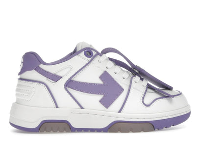 OFF-WHITE Out Of Office OOO Low Tops Outlined White Lilac Purple (Women's)