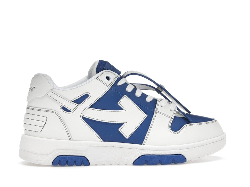 OFF-WHITE Out Of Office OOO Low Tops White Dark Blue