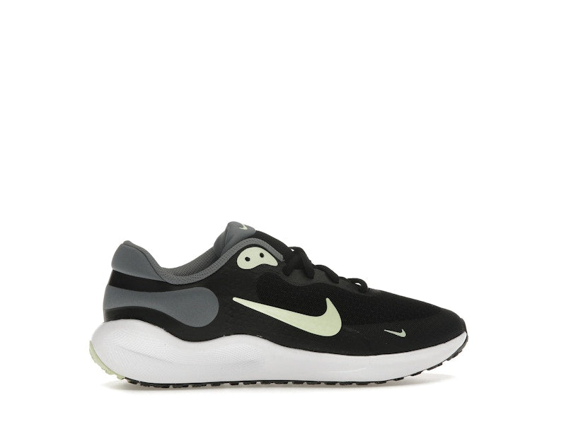 Nike Revolution 7 Black Smoke Grey White Barely Volt (GS)