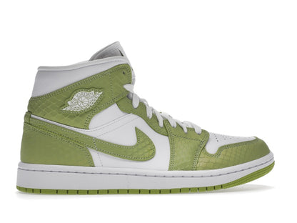 Jordan 1 Mid Green Python (Women's)