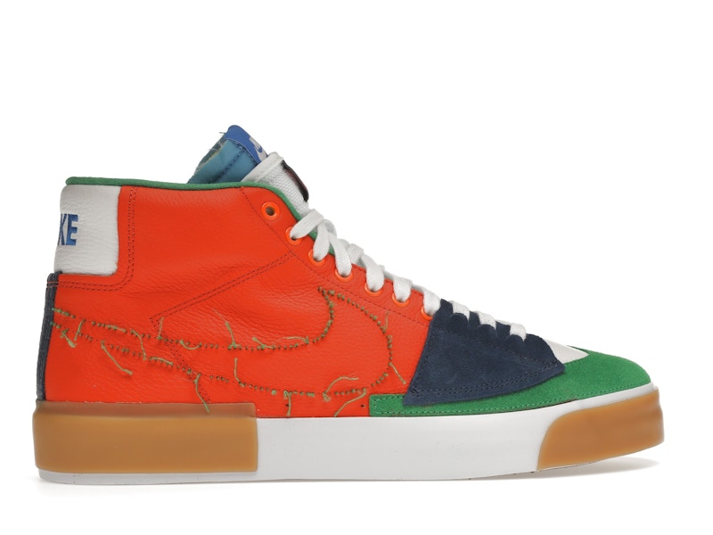 Nike SB Zoom Blazer Mid Edge Safety Orange University Gold