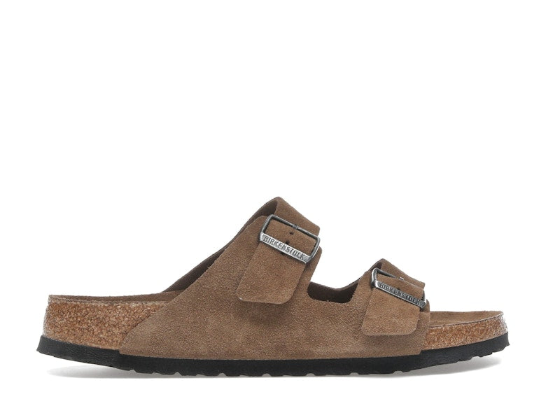 Birkenstock Arizona Soft Footbed Suede Leather Dark Tea Tonal