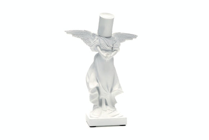 Banksy Bucket On Head Figure White