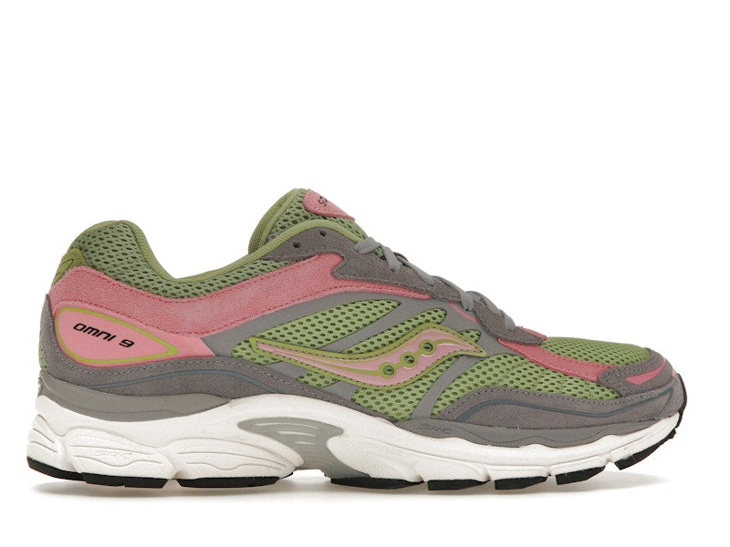 Saucony ProGrid Omni 9 Premium Grey Green Pink