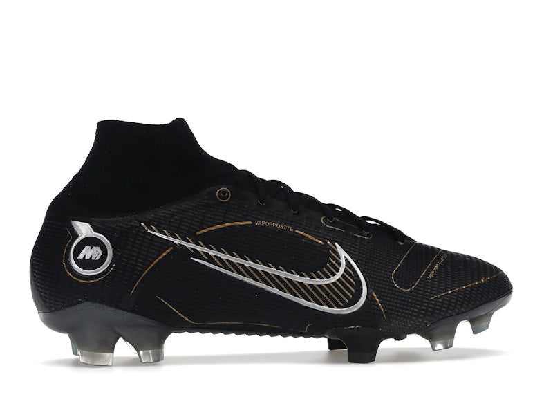 Nike Mercurial Superfly 8 FG Black Metallic Silver Gold