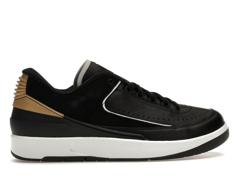 Jordan 2 Retro Low Black Metallic Gold (Women's)