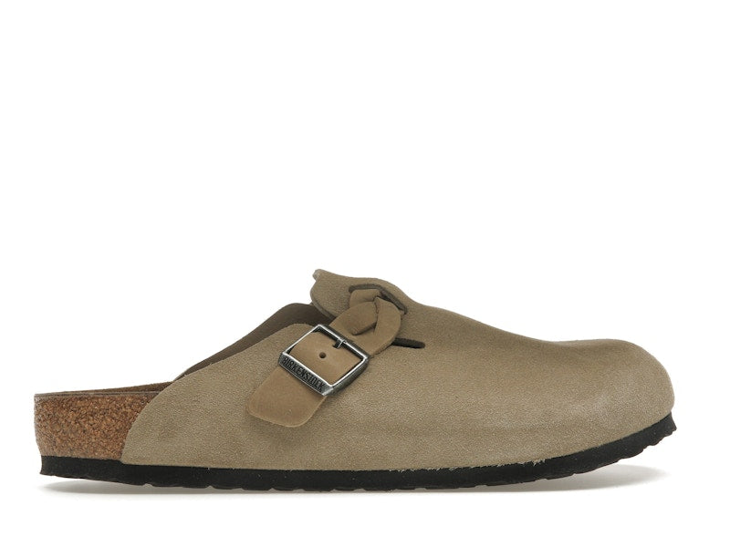 Birkenstock Boston Braided Suede Taupe
