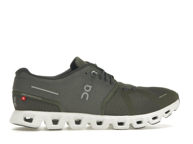 On Running Cloud 5 Olive Green White
