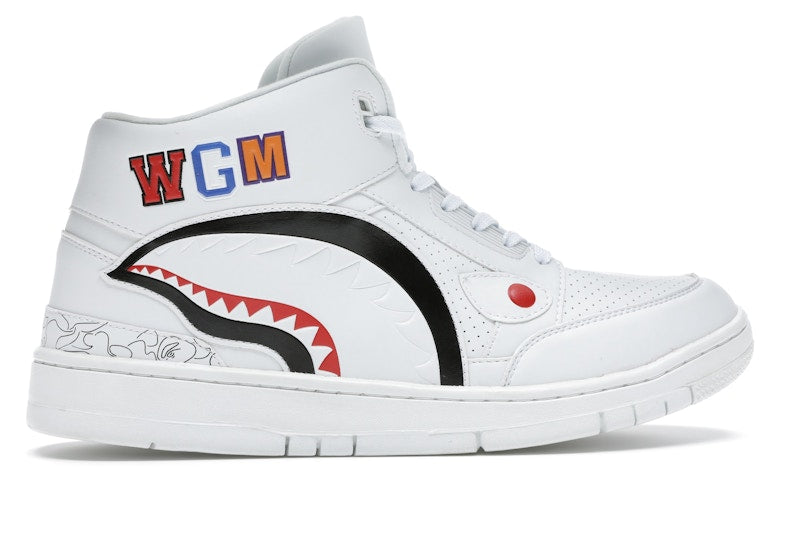 A Bathing Ape Cloud Sta Shark White