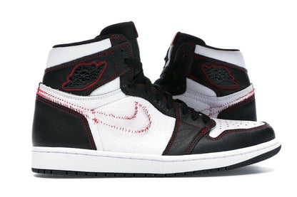 Jordan 1 Retro High Defiant White Black Gym Red
