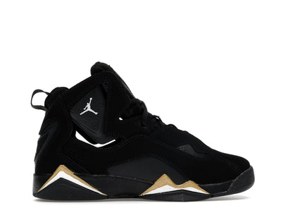 Jordan True Flight Black Metallic Gold White (GS)