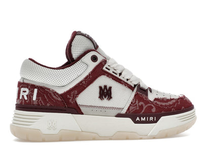 AMIRI MA-1 Bandana Denim Burgundy