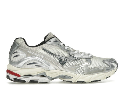 Mizuno Wave Rider 10 White Black Rythmic Red