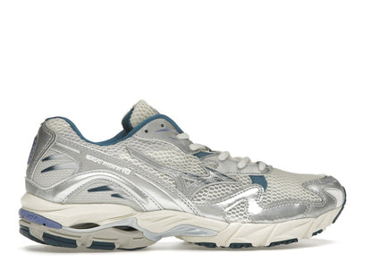 Mizuno Wave Rider 10 White Silver Blue