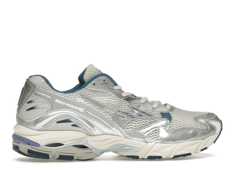 Mizuno Wave Rider 10 White Silver Blue