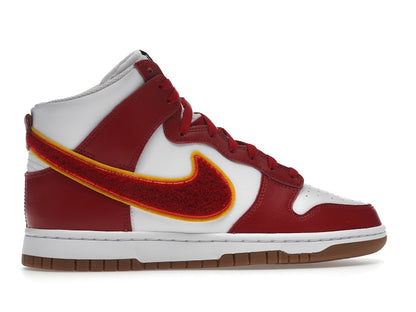 Nike Dunk High Chenille Swoosh White Gym Red