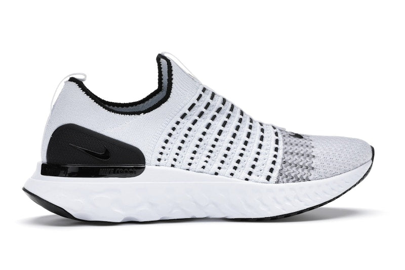 Nike React Phantom Run Flyknit 2 White Black