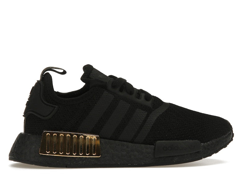 adidas NMD R1 Triple Black Gold Metallic (Women's)