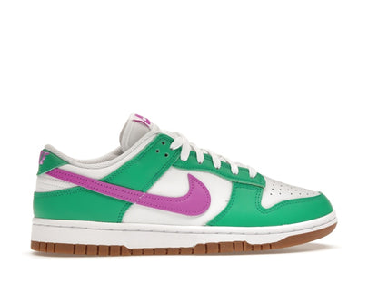 Nike Dunk Low White Stadium Green Fuchsia (Women's)
