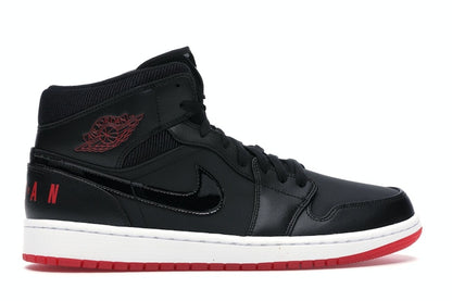 Jordan 1 Mid Black University Red