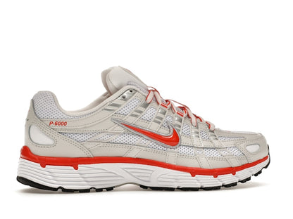 Nike P-6000 White Platinum Tint Black Picante Red (Women's)
