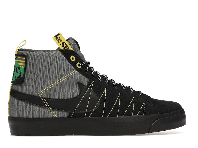 Nike SB Zoom Blazer Mid PRM Acclimate Cool Grey Yellow Strike