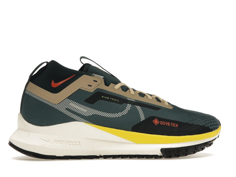 Nike React Pegasus Trail 4 Gore-Tex Noble Green Picante Red