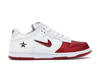 Nike SB Dunk Low Supreme Jewel Swoosh Red
