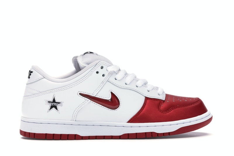 Nike SB Dunk Low Supreme Jewel Swoosh Red