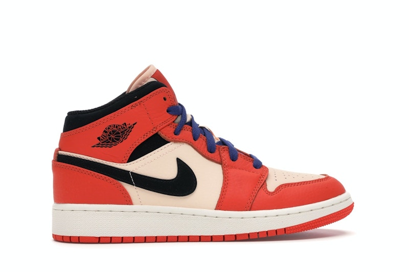 Jordan 1 Mid Team Orange Black (GS)