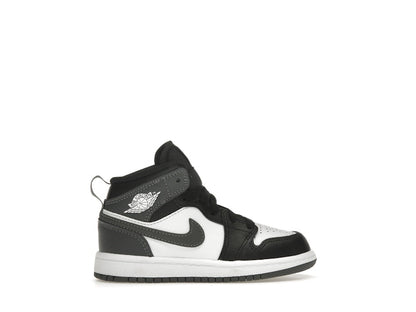 Jordan 1 Mid Black White Iron Grey (PS)